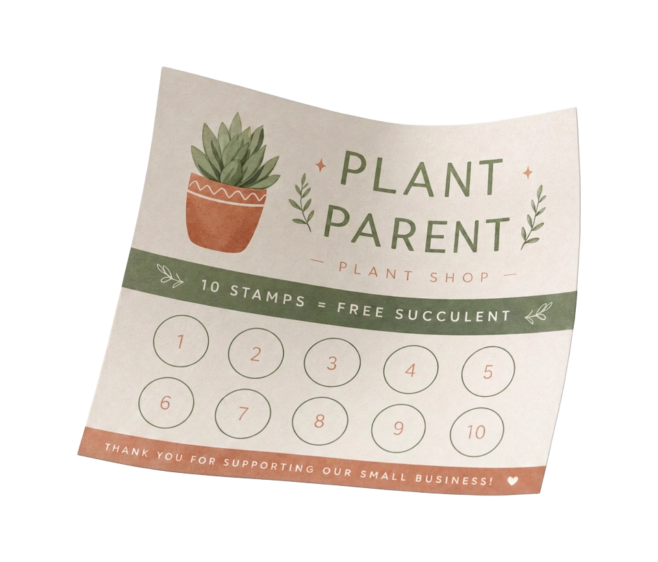 Plant Parent loyalty card